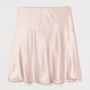 NEW H&M Satin Pink Skirt